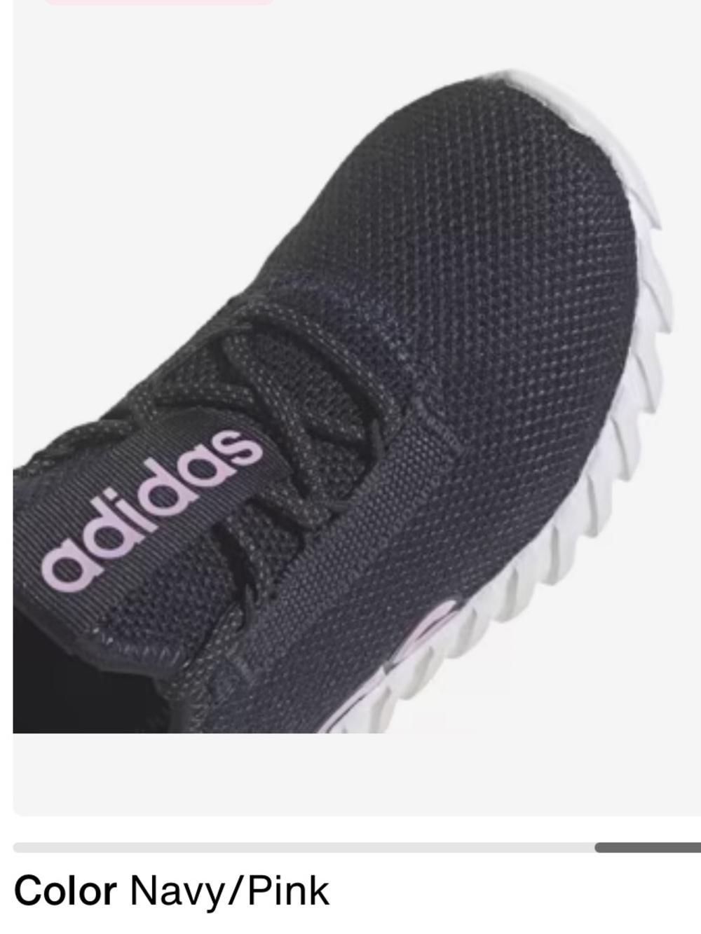 adidas Kids' Kaptir Sneakers - Navy / Pink - Picture 6 of 16